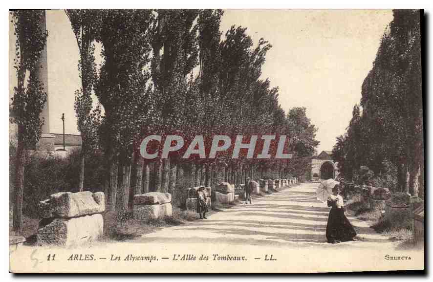 Arles — Les Alyscamps — L'Allée des Tombeaux — LL. — Selecta