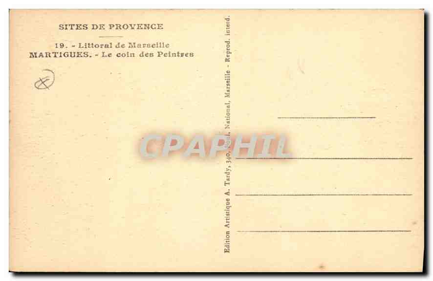Martigues — Le coin des Peintres — Édition Artistique A. Tardy — Reverso