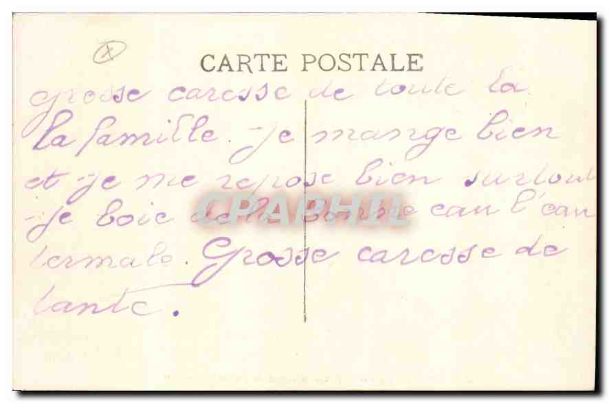 Antike Ansichtskarte Aix en Provence Place Bellegarde Fontaine Granet — Rückseite