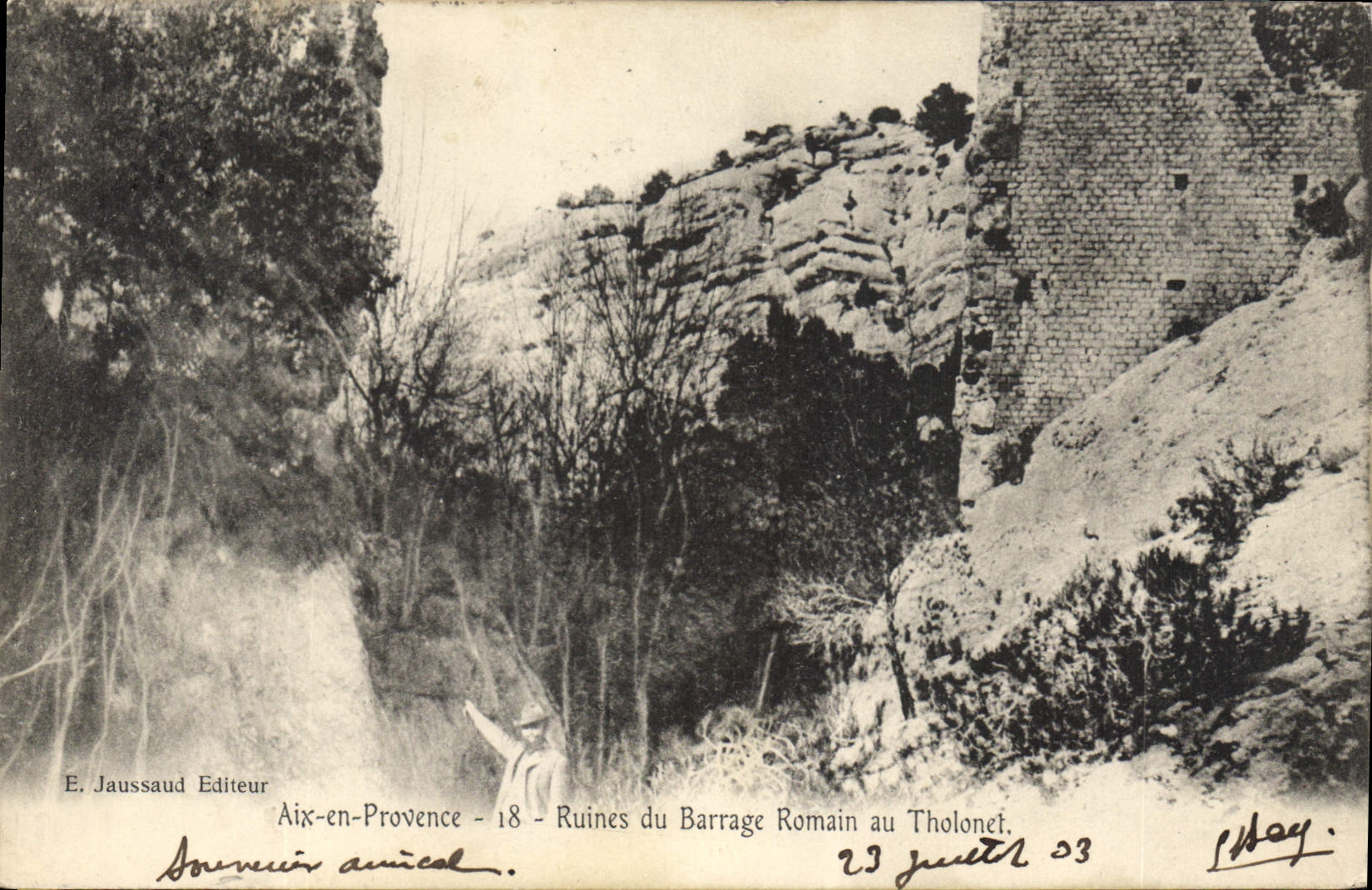 Ruinen des römischen Dams in Tholonet — Aix-en-Provence - 18 — E. Jaussaud Verlag