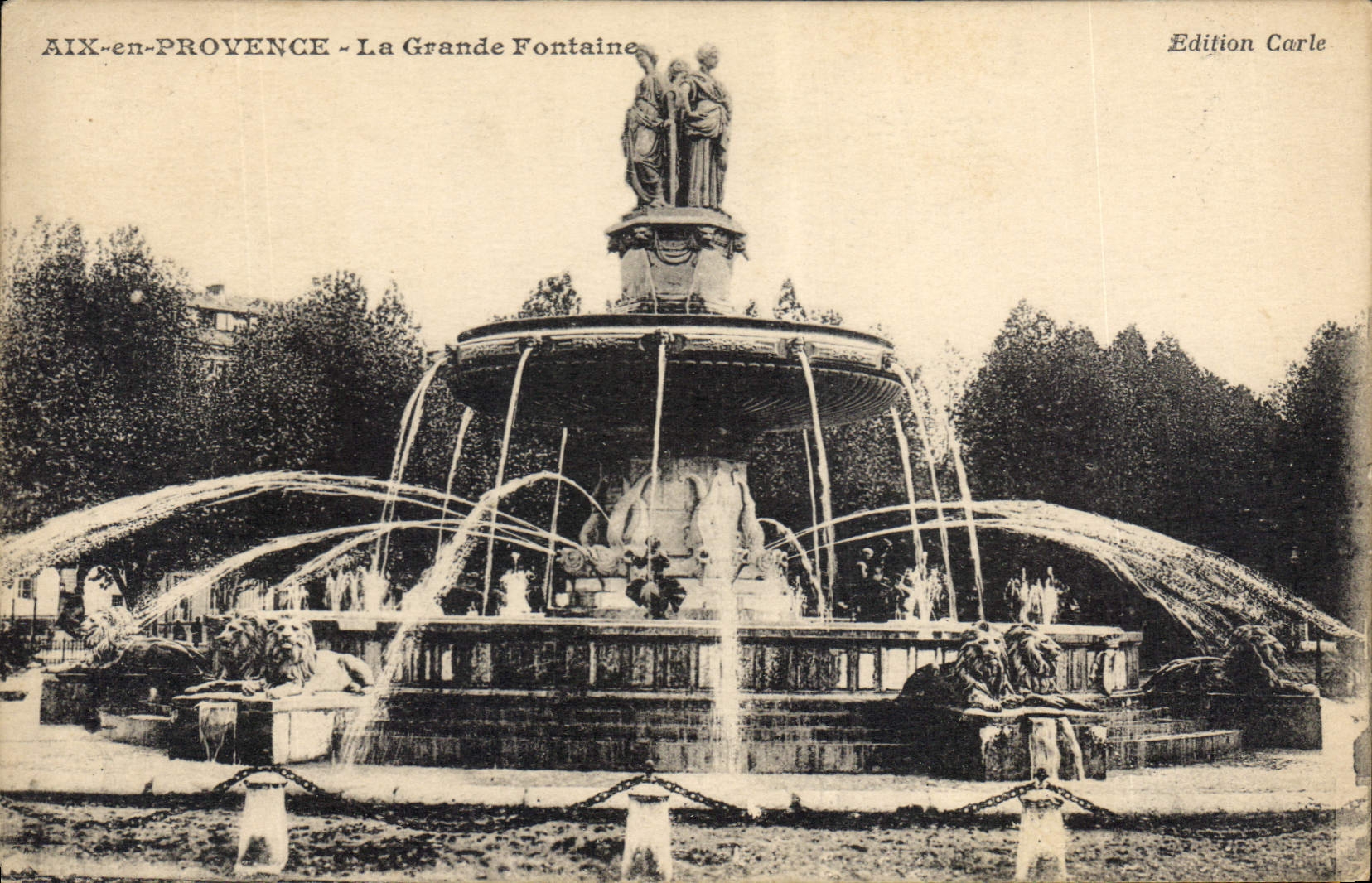 AIX-en-PROVENCE - Ansicht der Grande Fontaine — Edition Carle