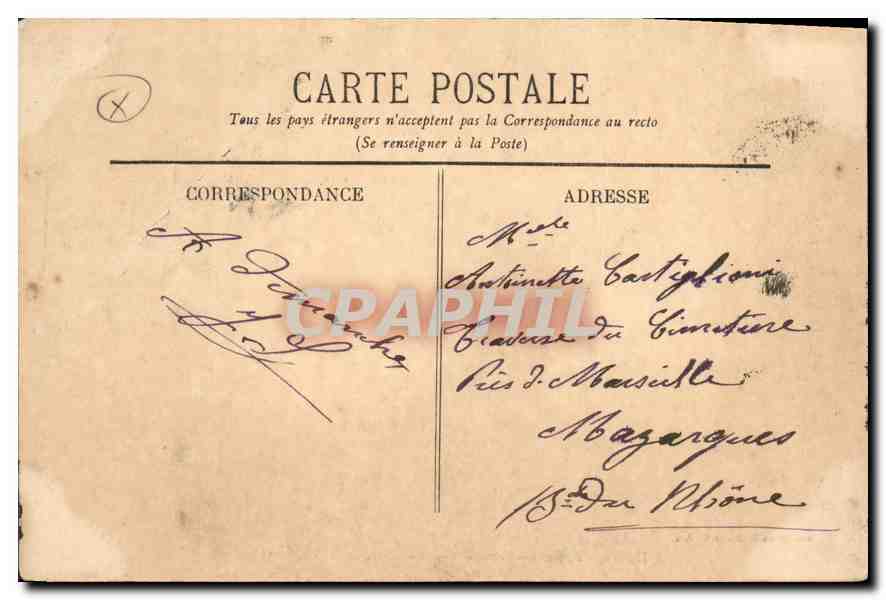 Environ d'Aix-en-Provence — Le Château de Tholonet — Collection C. Martinet, Aix — Verso