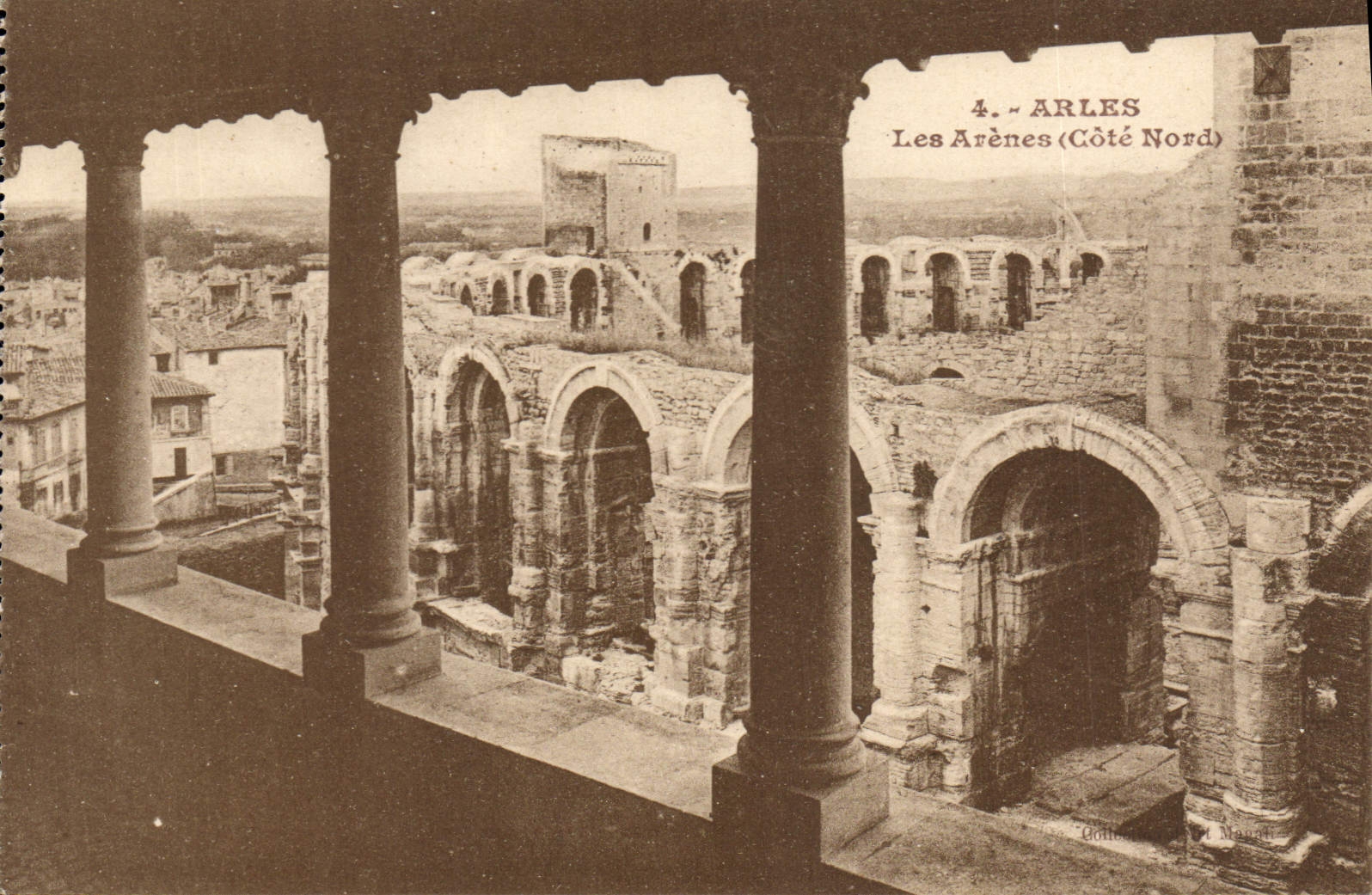 CPA Arles Les Arenes Cote Nord 