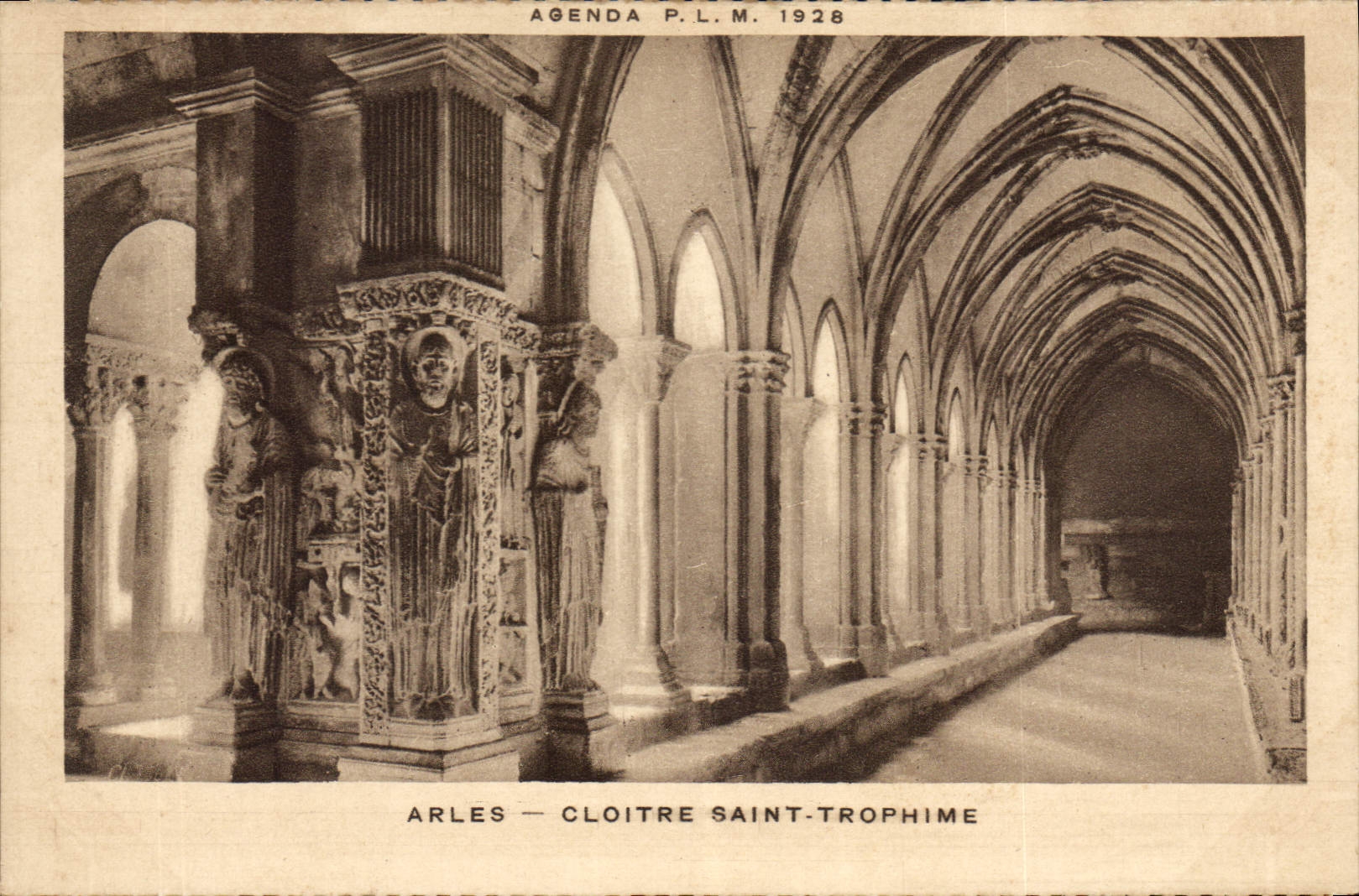 Arles — Cloître Saint-Trophime — Agenda P.L.M. 1928