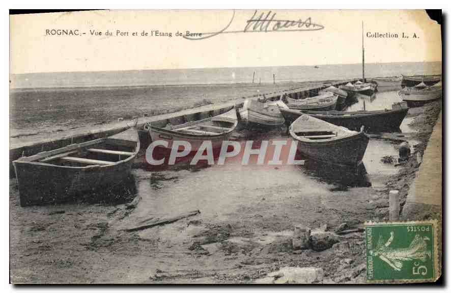 Rognac — Vue du Port et de l'Étang de Berre — Collection L. A.