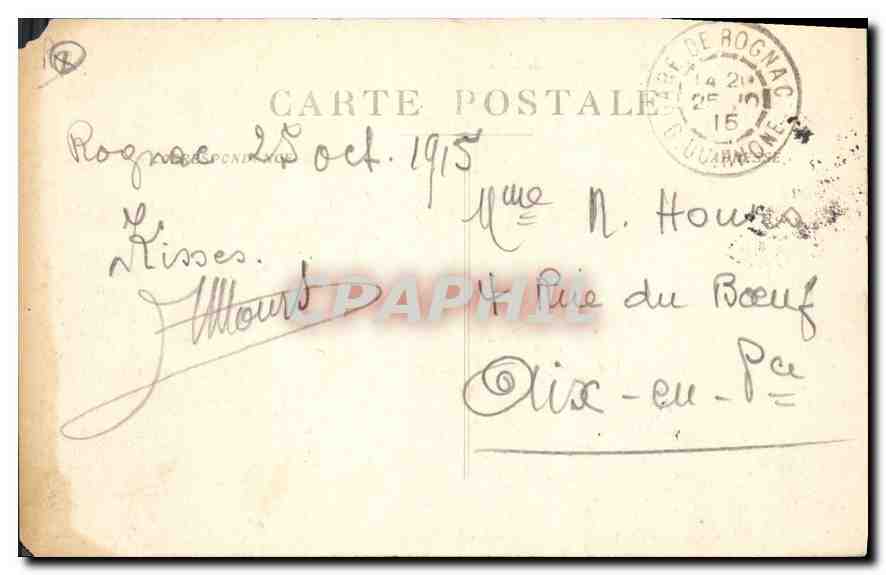 Rognac — Vue du Port et de l'Étang de Berre — Collection L. A. — Rückseite