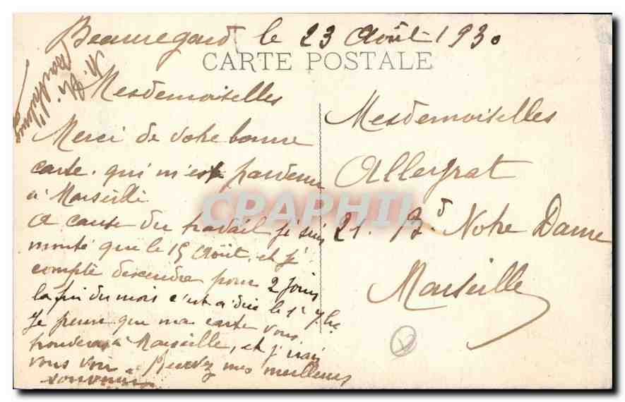 Aix-en Provence — Cathédrale Saint Sauveur — éditeur non identifié — Rückseite