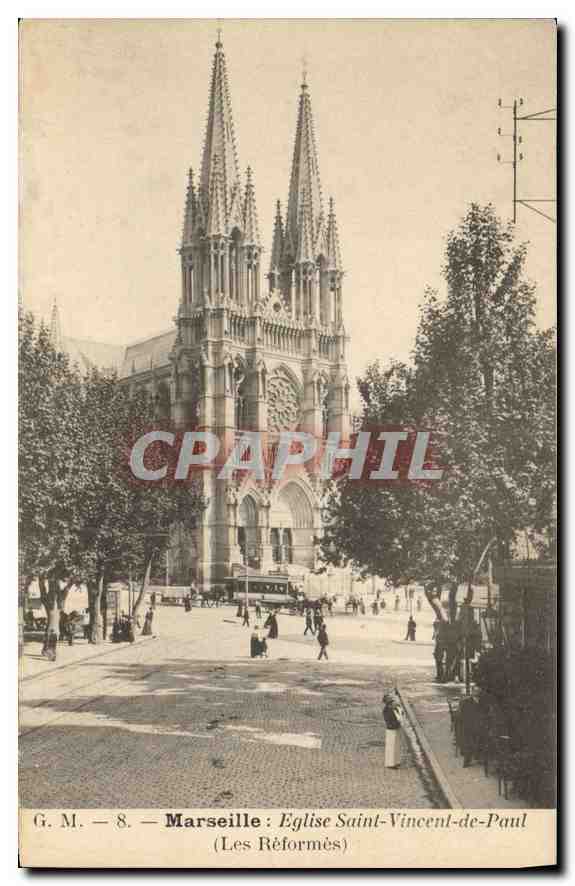 CPA Eglise Saint-Vincent-de-Paul (Les Reformes) 