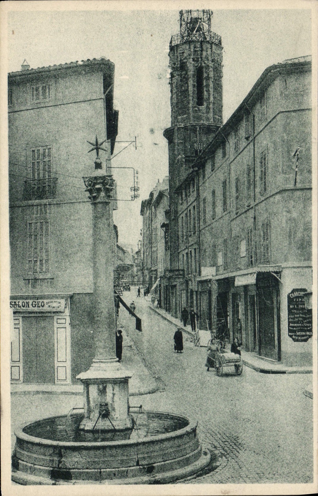 Aix-en-Provence — Fontaine et Tour des Augustins — J. Goulard, Éditeur à Aix