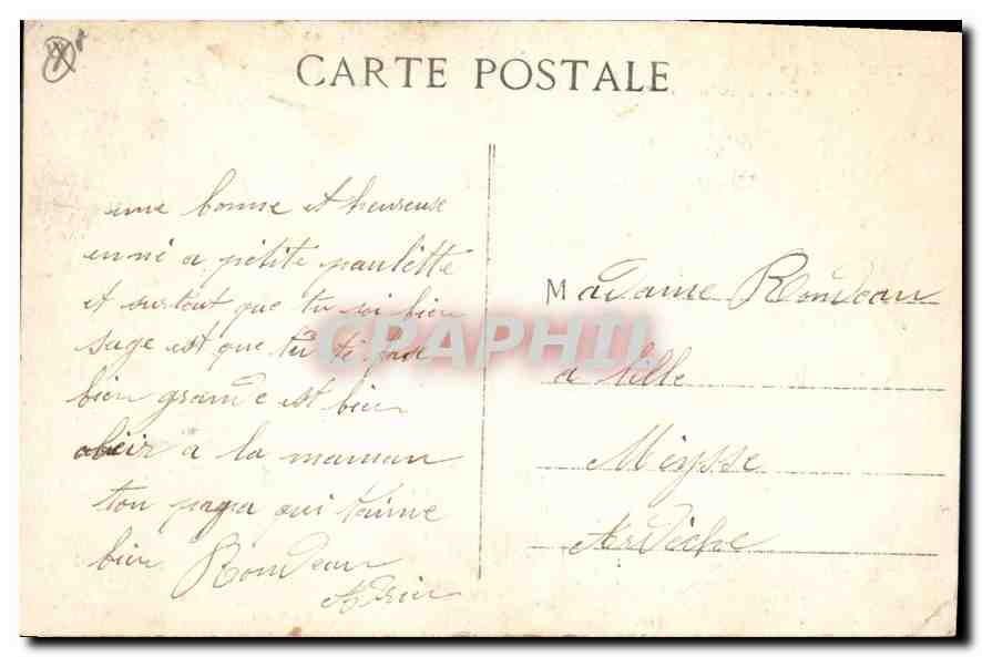 AIX-en-PROVENCE — La Grande Fontaine — Collection Vaussaud n°120 — Verso