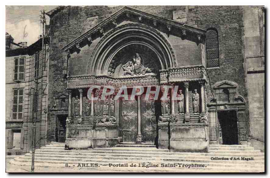 Arles — Portail de l'Église Saint-Trophime — Collection d'Art Magalli