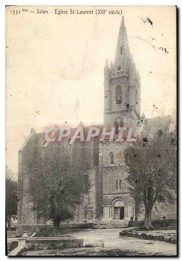 Salon - Église Saint-Laurent (XIIIe siècle) — CPAPHIL 1352 bis