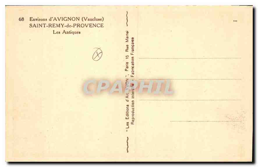 Saint-Rémy-de-Provence — Les Antiques — Éditions d'Art Yvon — Reverso