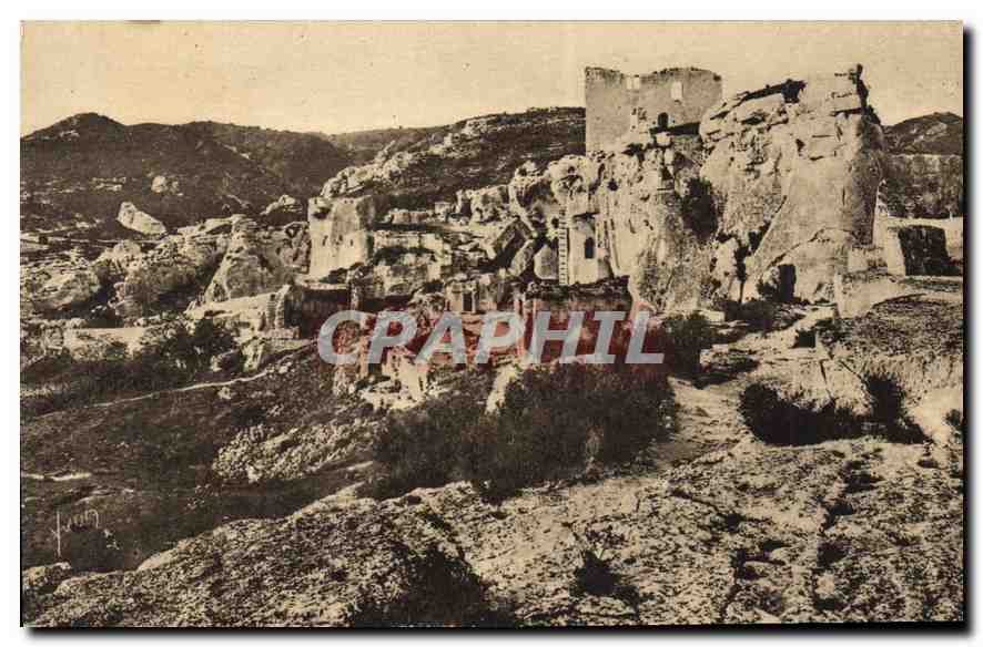 Les Baux (B.-du-R.) — Ensemble des Ruines de l'Ancien Hôpital et du Château — Éditions d'Art YVO, Paris
