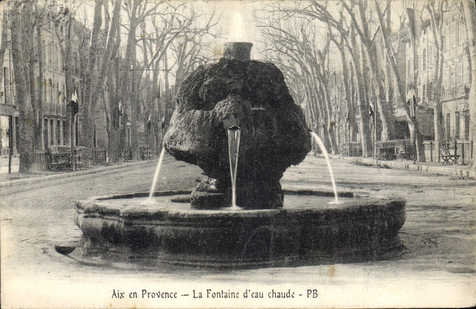Aix en Provence — La Fontaine d'eau chaude — PB