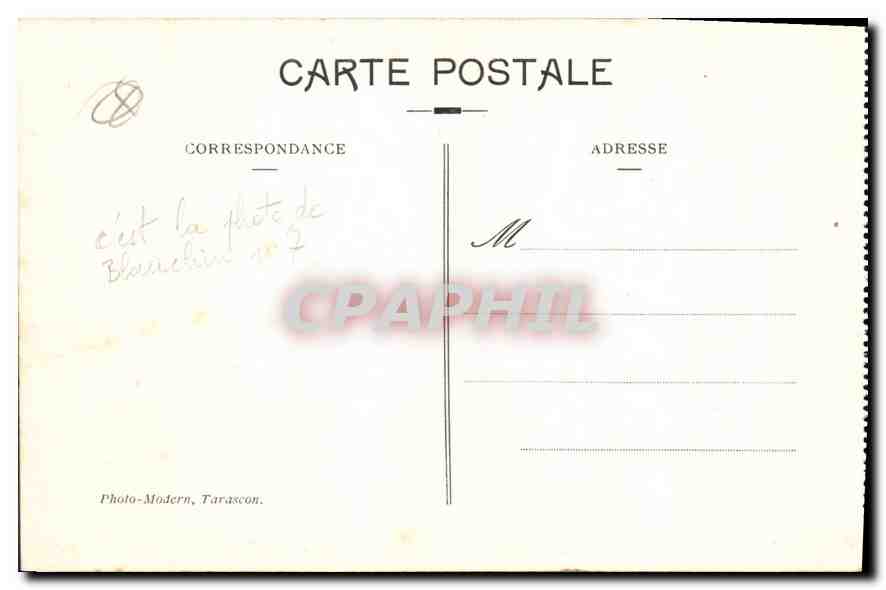 CPA Beaucaire Le Vinduc du Chemin de Fer traversant le Rhone — Rückseite