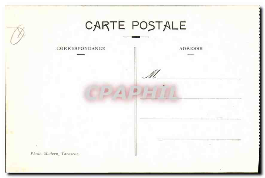 Tarascon - Portail (XIIe siècle) et Clocher (XVe siècle) de l'Église Sainte-Marthe — Verso