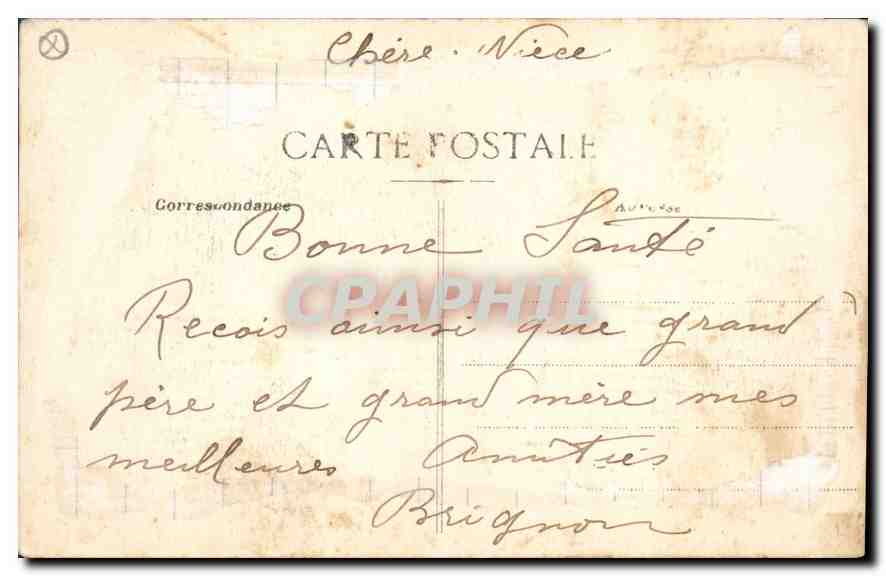 CPA Allees de Meilhan Marseille Tramway — Verso
