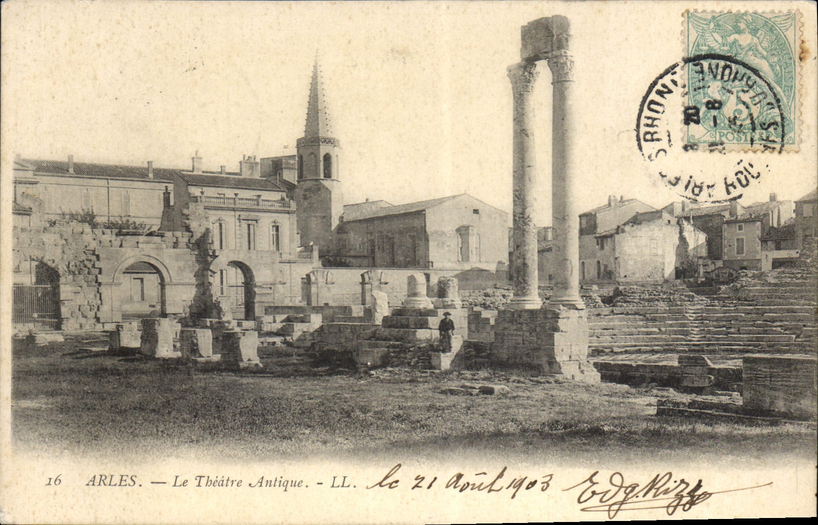 Arles — Le Théâtre Antique — LL. — Edg. Rizzo — n°16