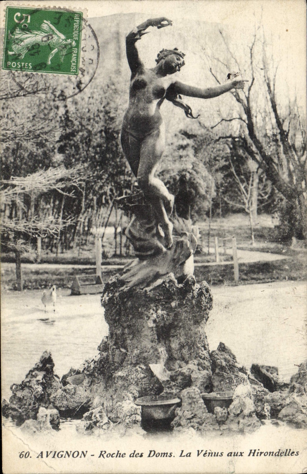 CPA Avignon Roche des Doms La Venus aux Hirondelles
