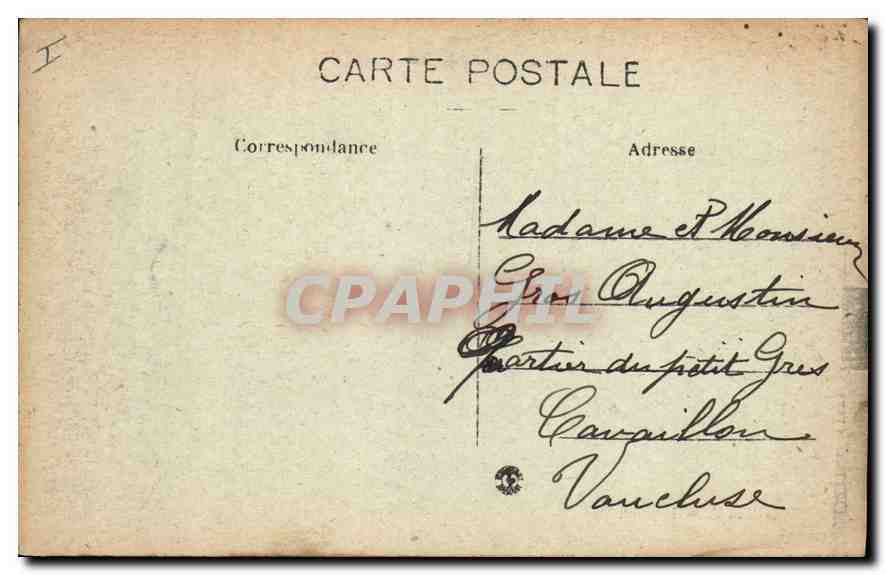 CPA Avignon Pont Saint Benezet — Rückseite