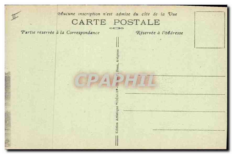 Avignon — Pont suspendu — Inauguré en 1809. — Verso