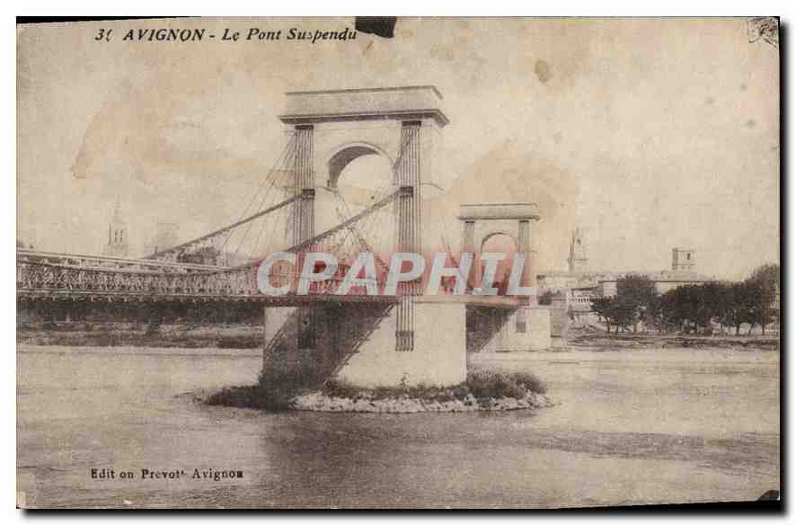 CPA Avignon Le Pont Suspendu