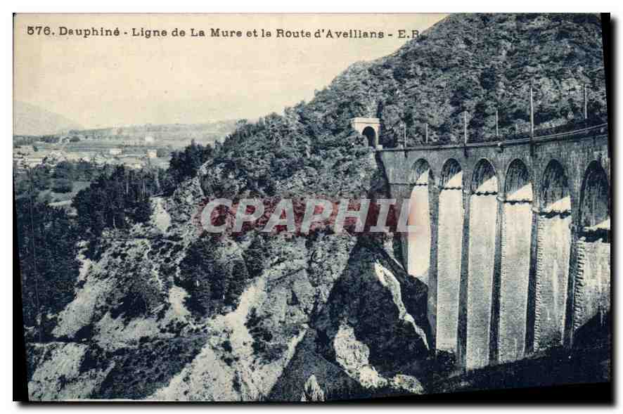CPA Dauphine Ligne de la Mure et le Route d'Aveillance