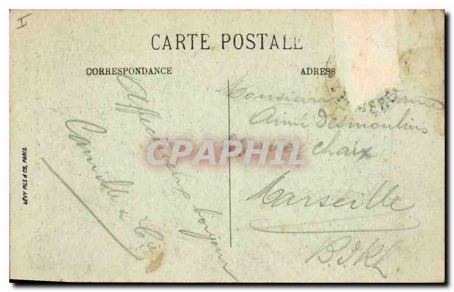 CPA Le Dauphine Ligne de la Mure Les Abismes du Drac et le Mont Aiguille — Verso