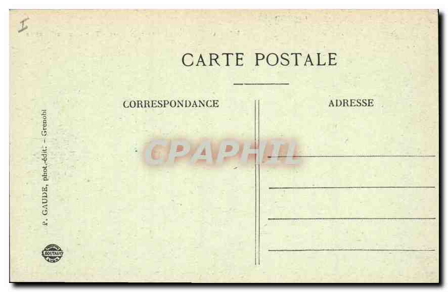 CPA Dauphine Ligne de la Mure Tunnel de la Clapisse — Rückseite