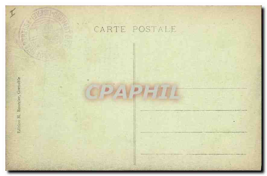 CPA Dauphine Grande Chartreuse Le Cimetiere et le Grand Som — Rückseite