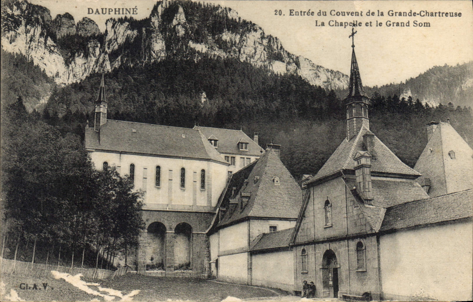 CPA Entree du Couvent de la Grande Chartreuse La Chapelle et le Grand Som