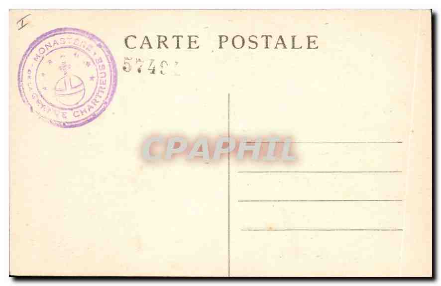 CPA Dauphine Route de la Grande Chartreuse Le Pic d'Oeillette — Rückseite
