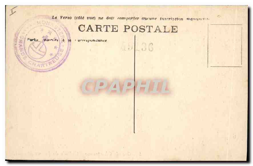 Grande Chartreuse - Cellule du Prieur général — Cl A.V. n°23 — Rückseite