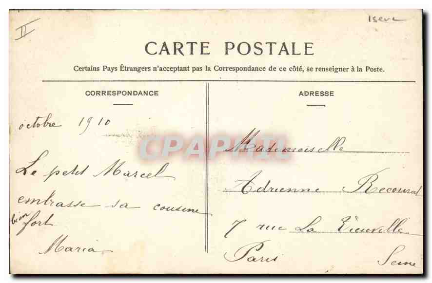 La Grande-Chartreuse — Vue intérieure du Couvent, La Cour d'honneur — CPAPHIL 101 — Rückseite