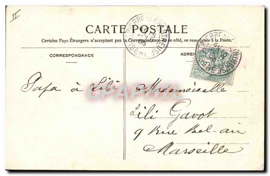 CPA Route de la Chartreuse Fourvoirie La Fabrique de Liqueurs — Verso