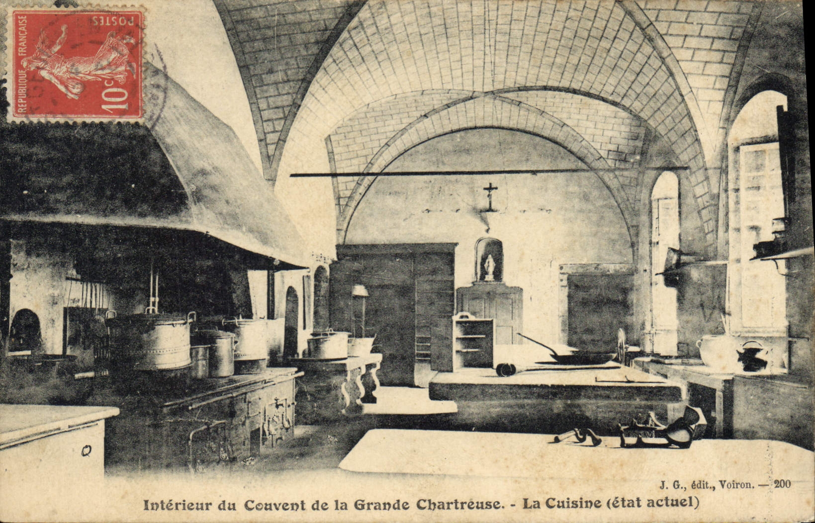 CPA Interieur du Couvent de la Grande Chartreuse La Cuisine (etat actuel)