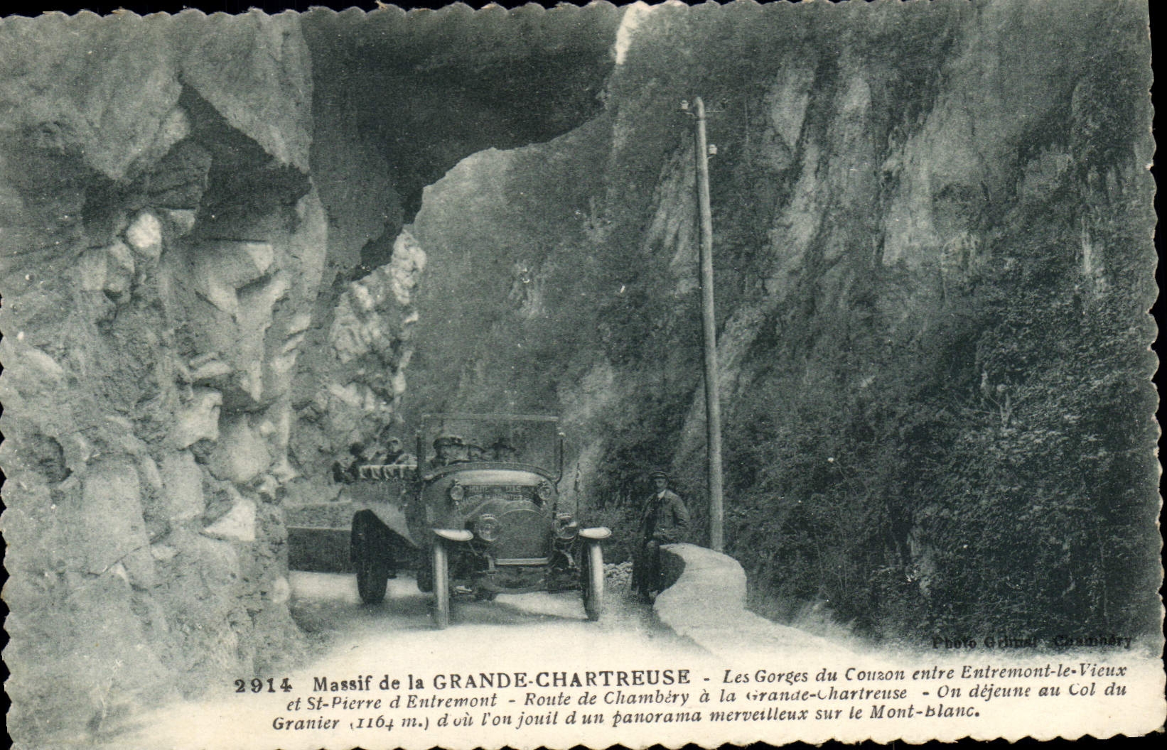 Gorges du Couzon - Panorama sur le Mont-Blanc — Photo Grumier, Granier