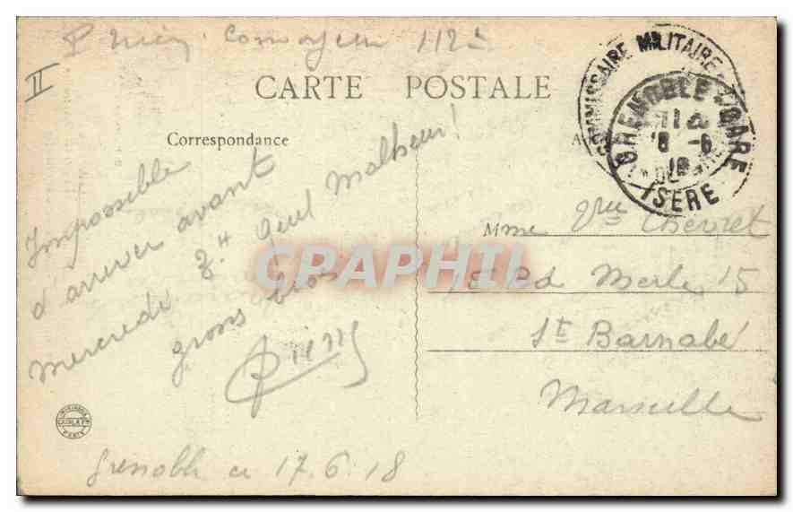Le Dauphiné — Le Massif de la Grande-Chartreuse — B.F., Paris — Rückseite
