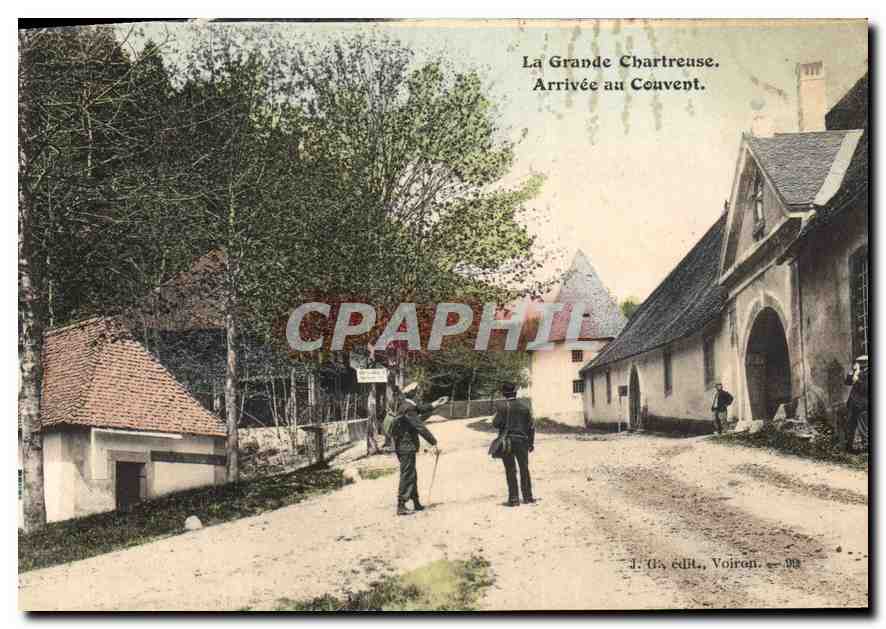 CPA La Grand Chartreuse Arrivee au Couvent