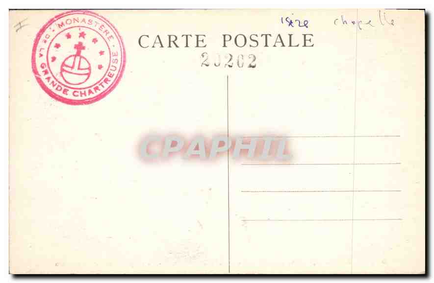 Entrée du couvent de la Grande-Chartreuse — La chapelle et le Grand Som — Dauphiné — 20 — Reverso