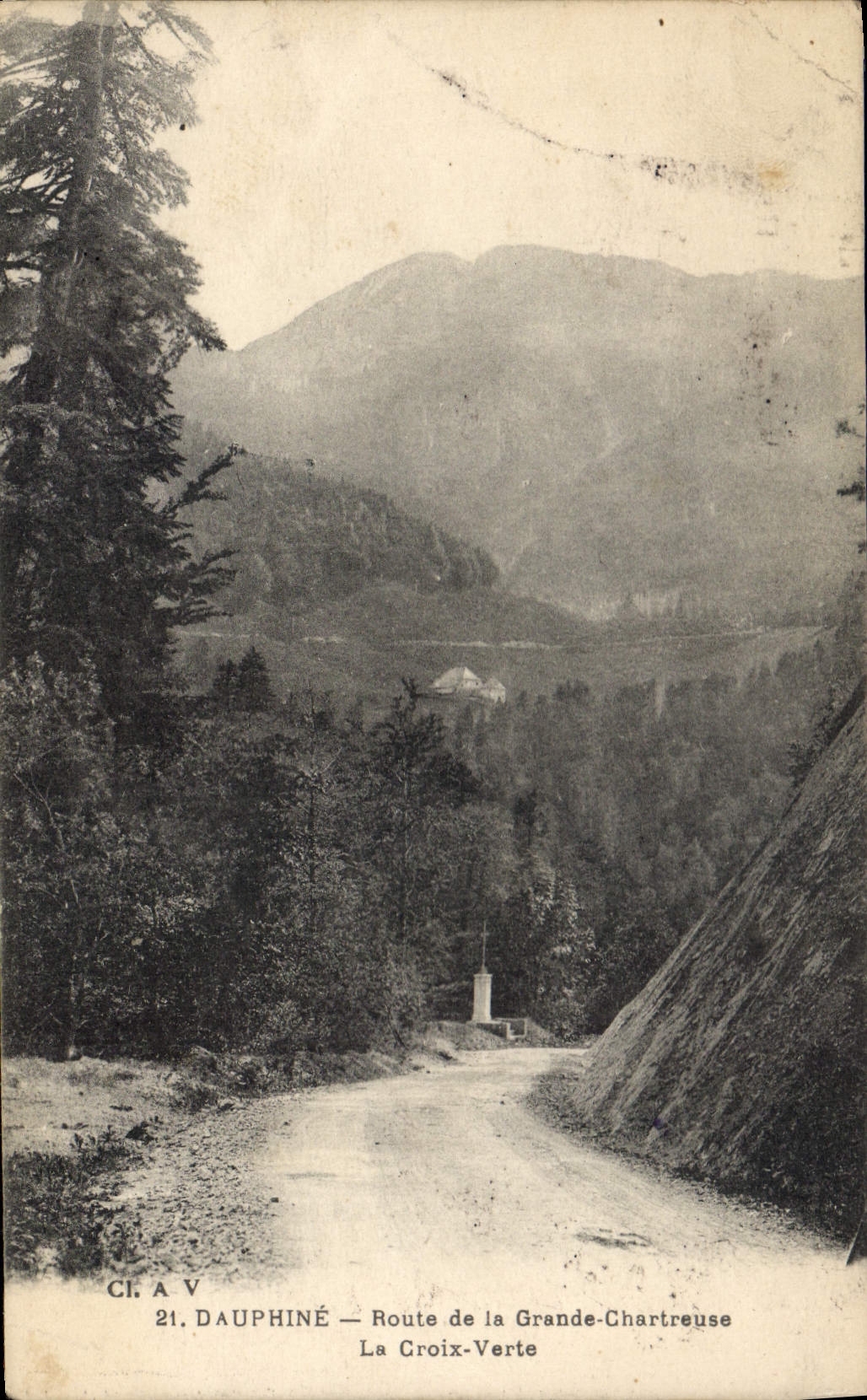 CPA Dauphine Route de la Grande Chartreuse La Croix Verte