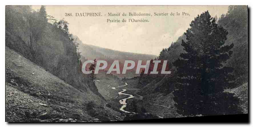 CPA Dauphine Massif de Belledonne Sentier de la Pra Prairie de l'Oursiere
