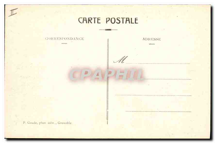 CPA Dauphine Massif de Belledonne Sentier de la Pra Prairie de l'Oursiere — Back