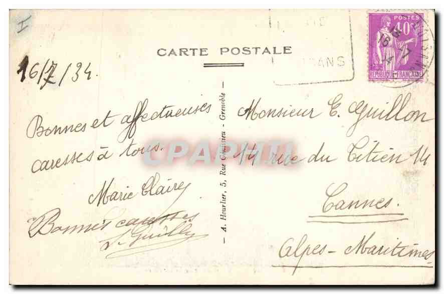 Vallee du Véneton, le Plan du Lac et les Fetoules — CPAPHIL n° 5651 — Back