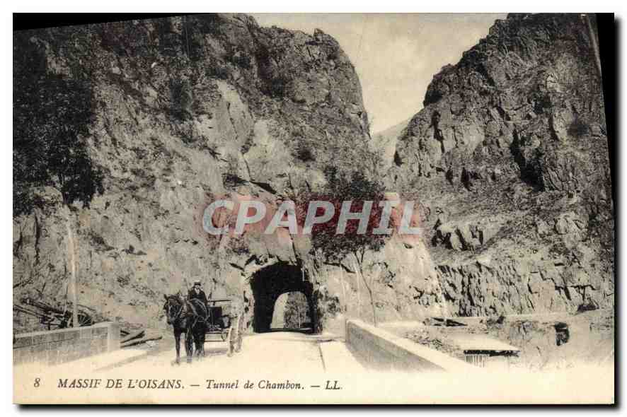 CPA Massif de l'Oisans Tunnel de Chambon
