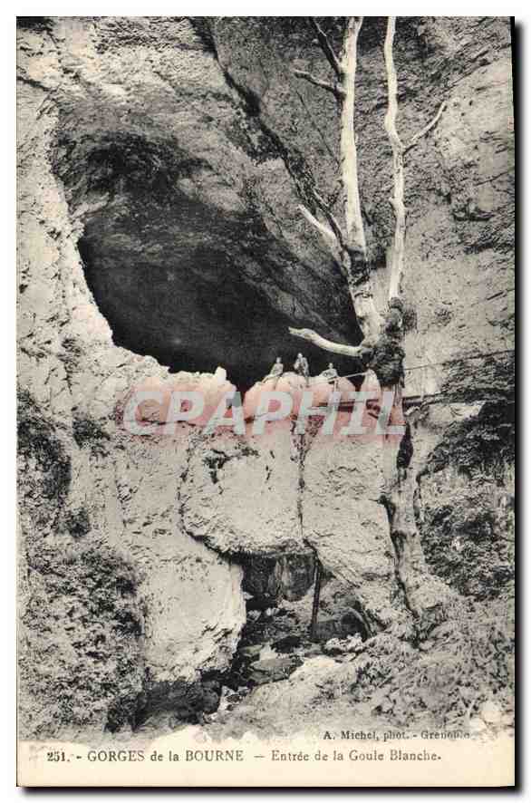 CPA Gorges de la Bourne Entree de la Goule Blanche
