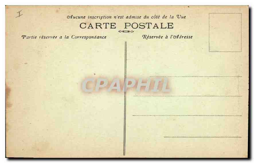 CPA Perpignan Facade de l'Hotel de Ville Coq La reine de Biarritz — Rückseite