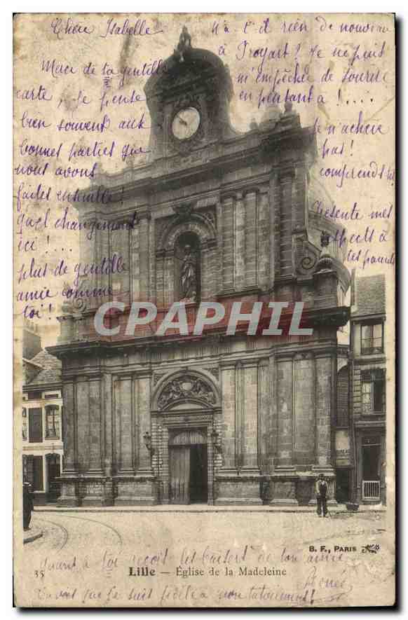 CPA Lille Eglise de la Madeleine