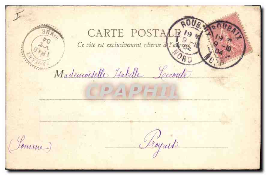 CPA Lille Eglise de la Madeleine — Rückseite